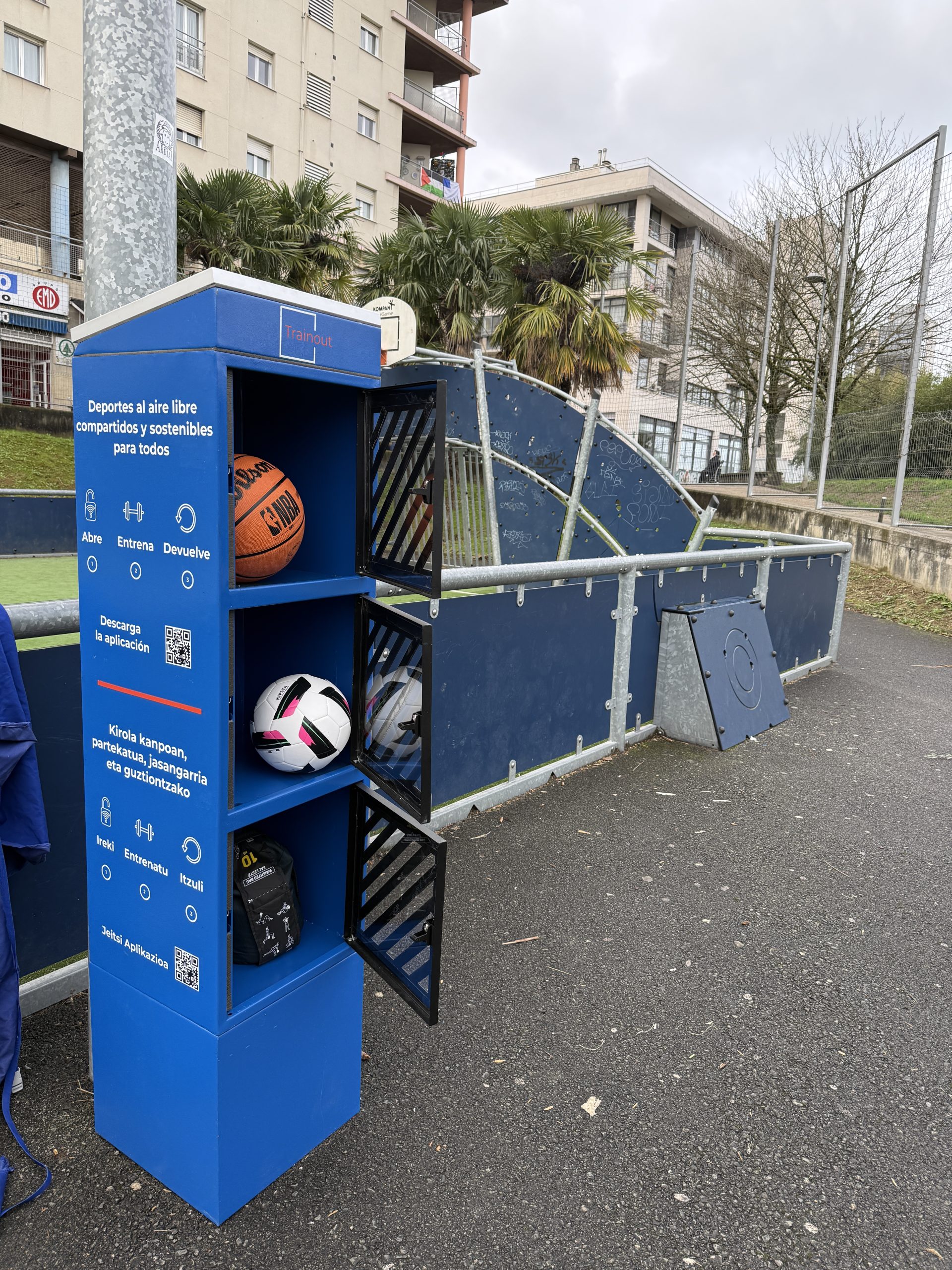 Estación Trainout en un parque